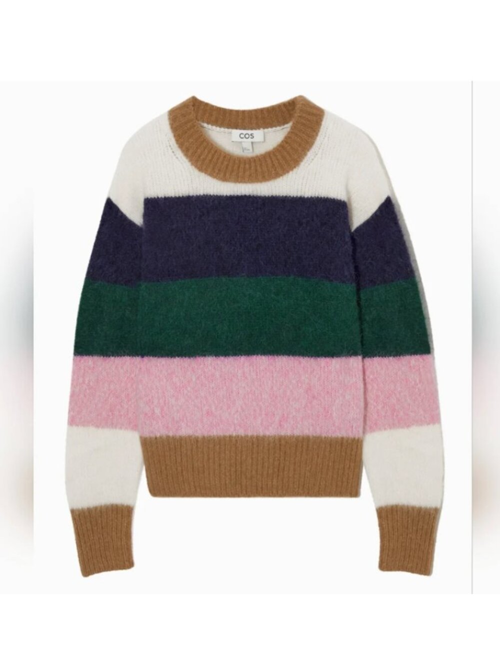 COS Alpaca Blend Striped Sweater Size S